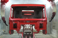 Solvent type vehicle body finishing paint