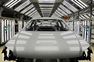 Water-based vehicle body finishing paint